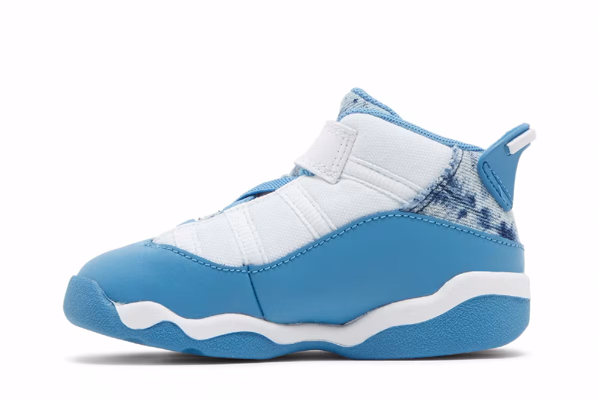 Air Jordan 6 Rings TD White Dutch Blue, view 4