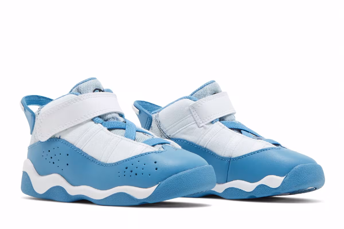 Air Jordan 6 Rings TD White Dutch Blue, view 9