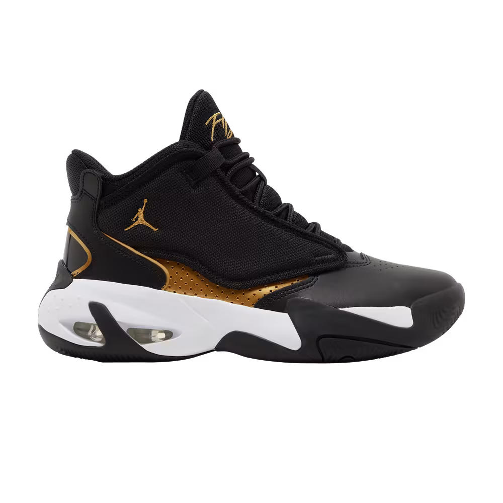 Air Jordan Max Aura 4 GS Black Metallic Gold