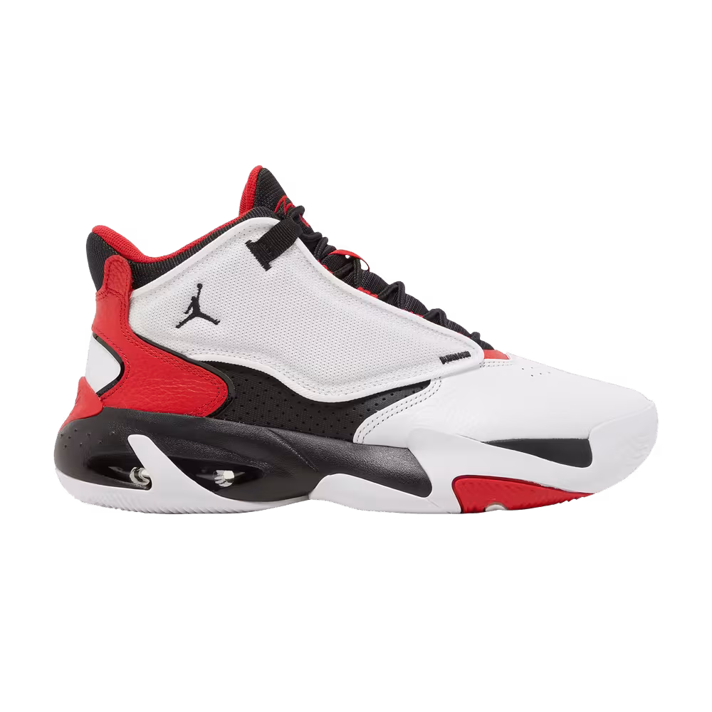 Air Jordan Max Aura 4 White Black University Red