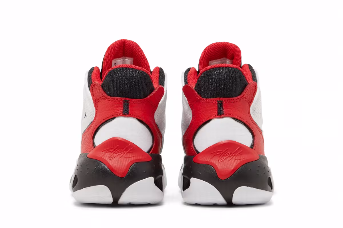 Air Jordan Max Aura 4 White Black University Red, view 7