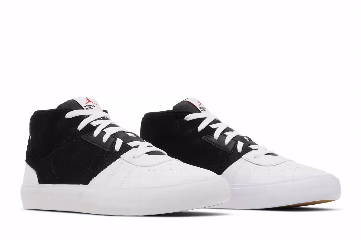 Air Jordan Series Mid Black White, view 9