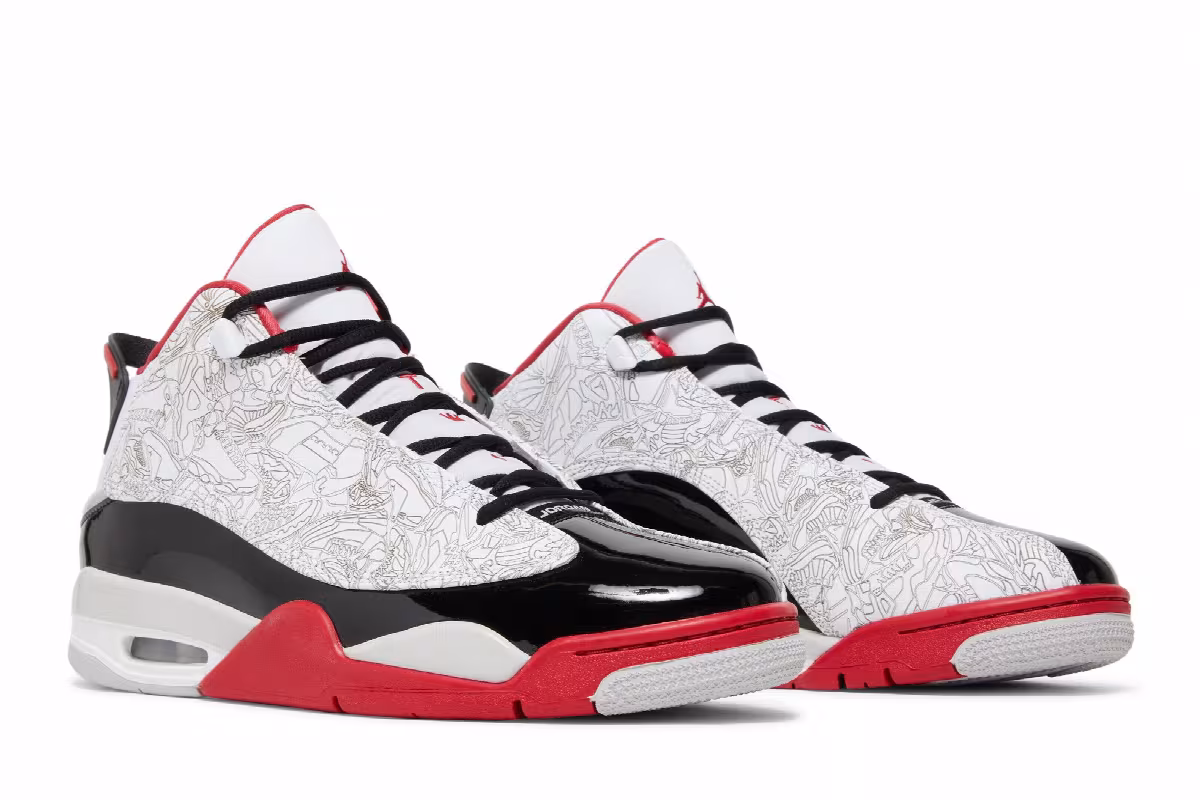 Air Jordan Dub Zero Varsity Red 2022, view 9