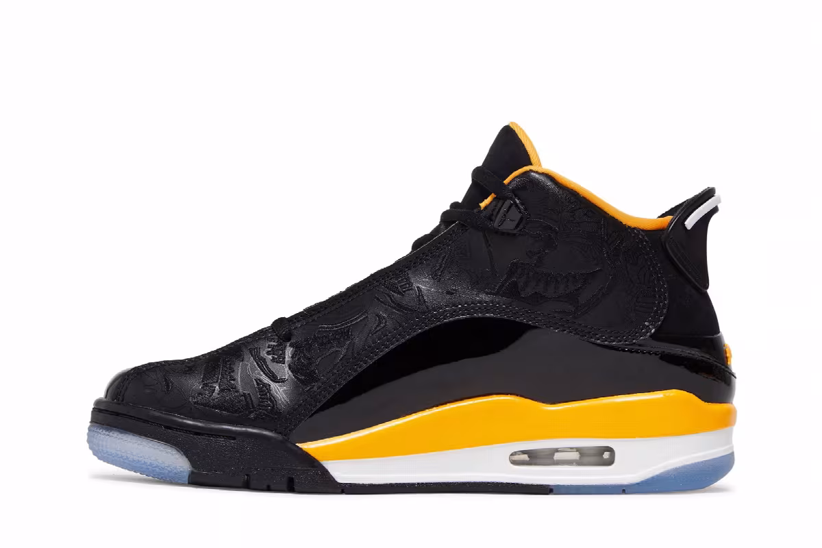 Air Jordan Dub Zero GS Black Taxi, view 4