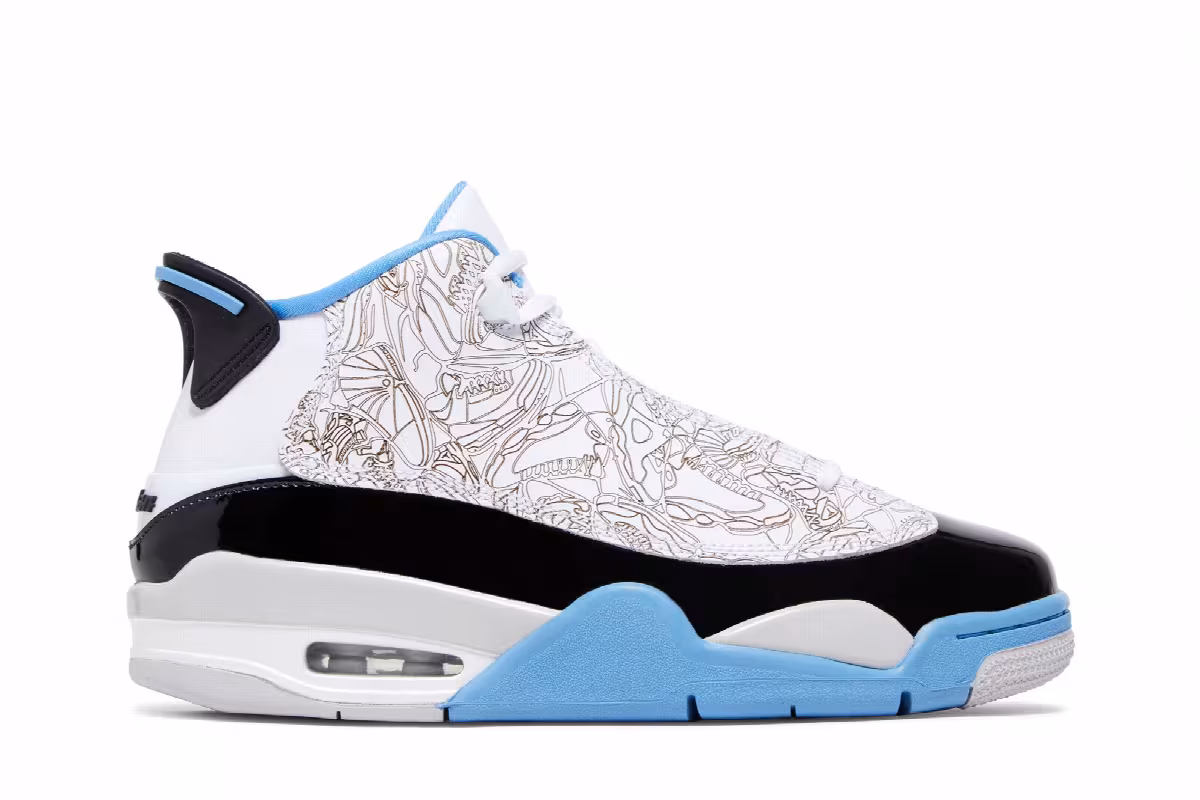 Air Jordan Dub Zero GS Legend Blue, view 2