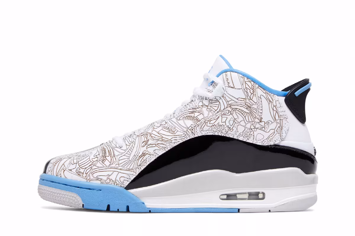 Air Jordan Dub Zero GS Legend Blue, view 4