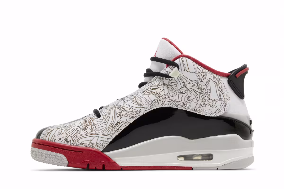 Air Jordan Dub Zero GS Varsity Red 2022, view 4