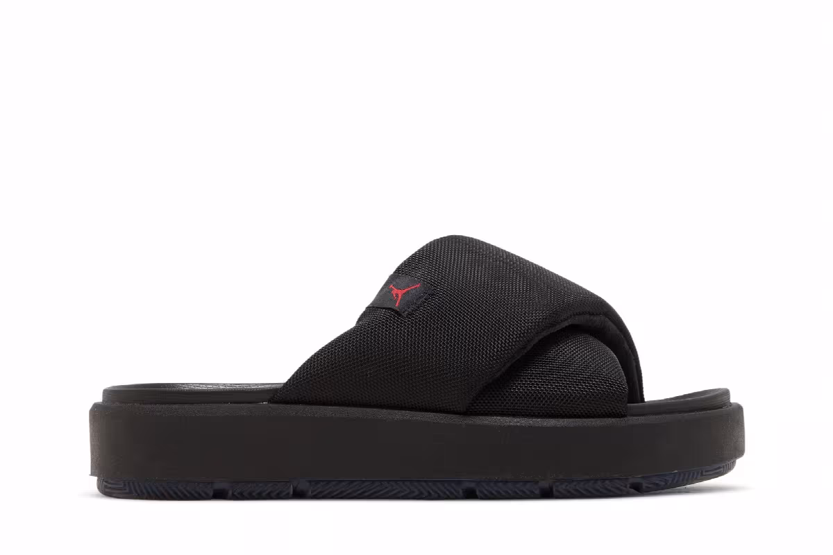 Air Jordan Women's Jordan Sophia Slide Black Fire Red, view 2