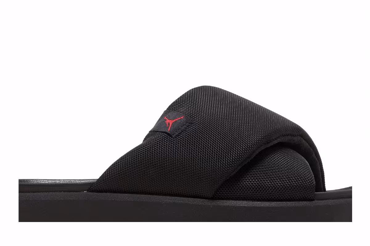 Air Jordan Women's Jordan Sophia Slide Black Fire Red, view 3
