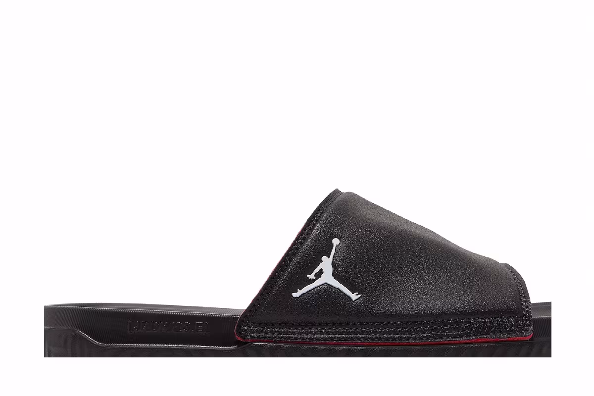 Air Jordan Play Slide Black University Red, view 3