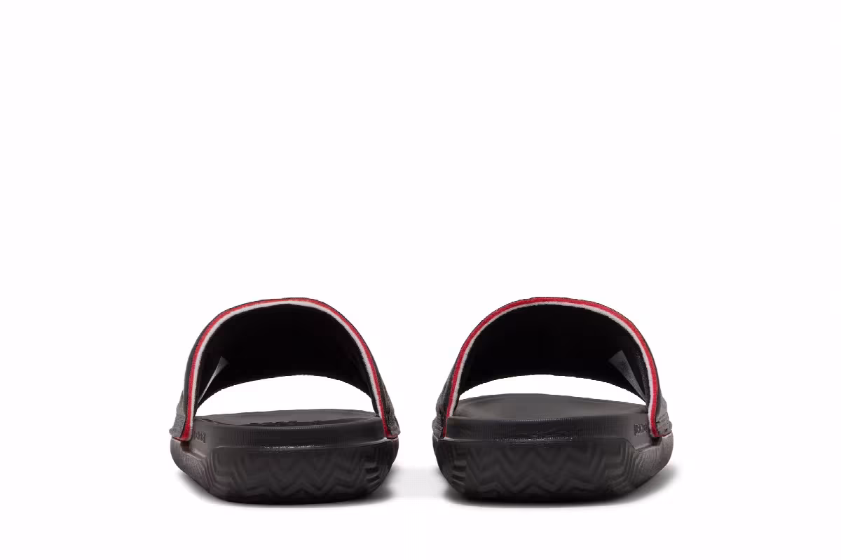 Air Jordan Play Slide Black University Red, view 7