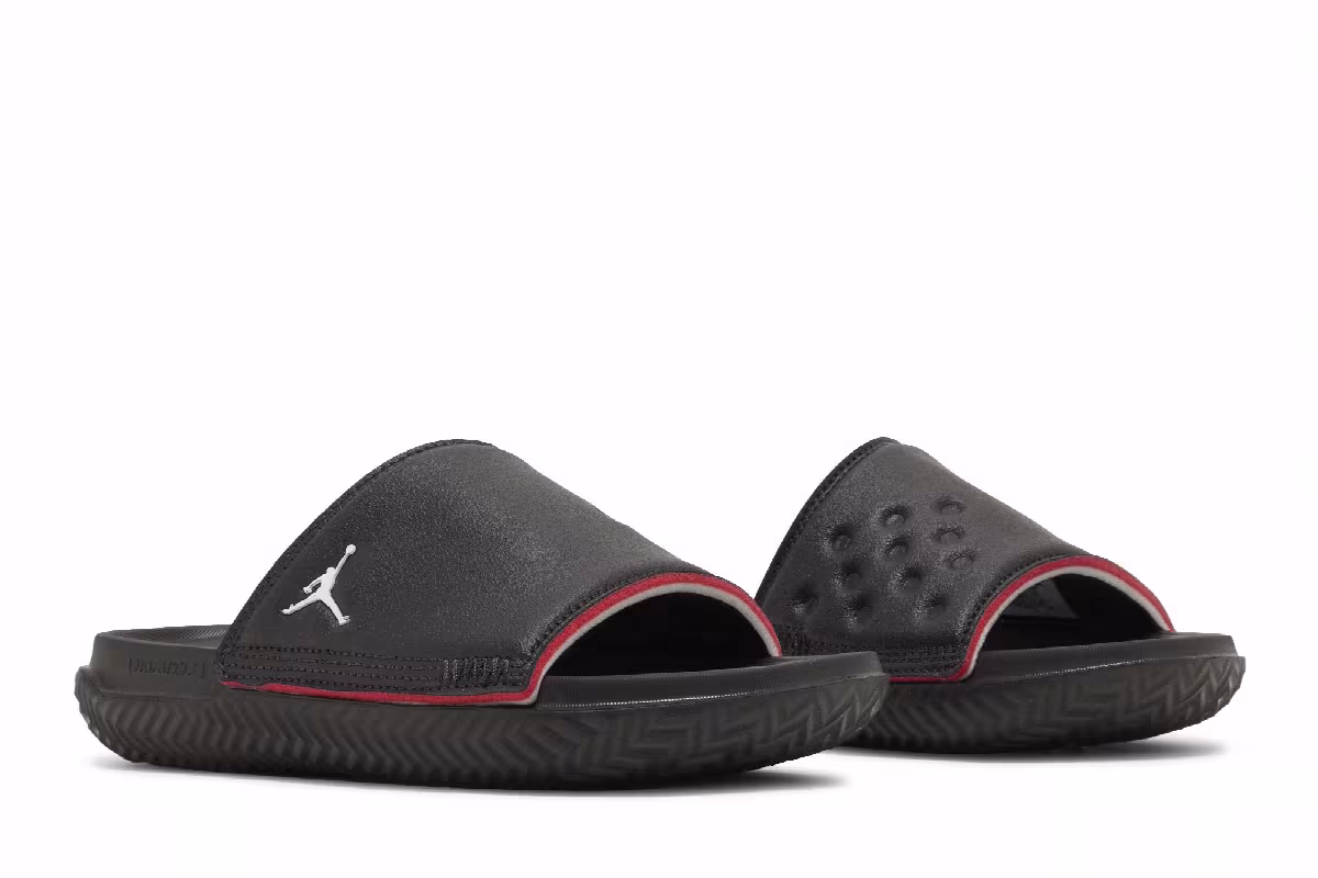 Air Jordan Play Slide GS Black University Red, view 9