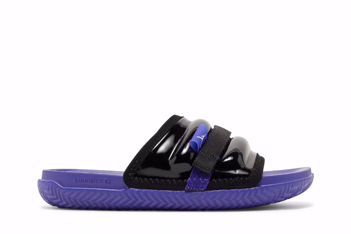 Air Jordan Super Play Slide Black Dark Concord, view 2