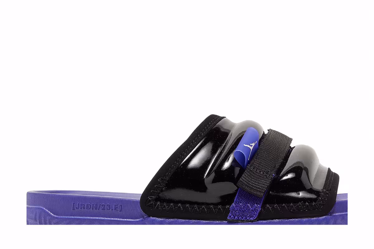 Air Jordan Super Play Slide Black Dark Concord, view 3
