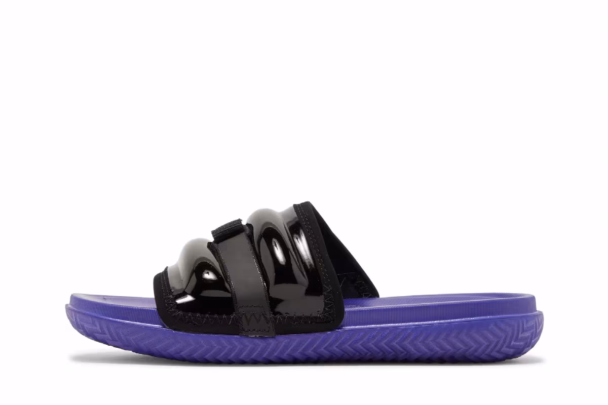 Air Jordan Super Play Slide Black Dark Concord, view 4