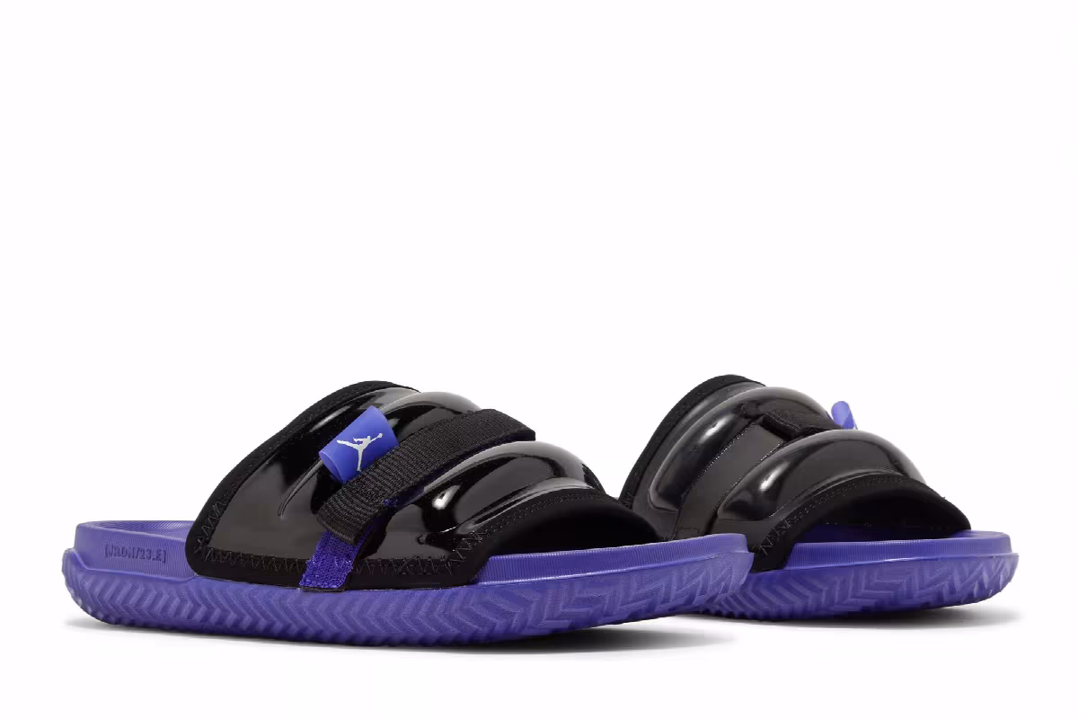 Air Jordan Super Play Slide Black Dark Concord, view 9