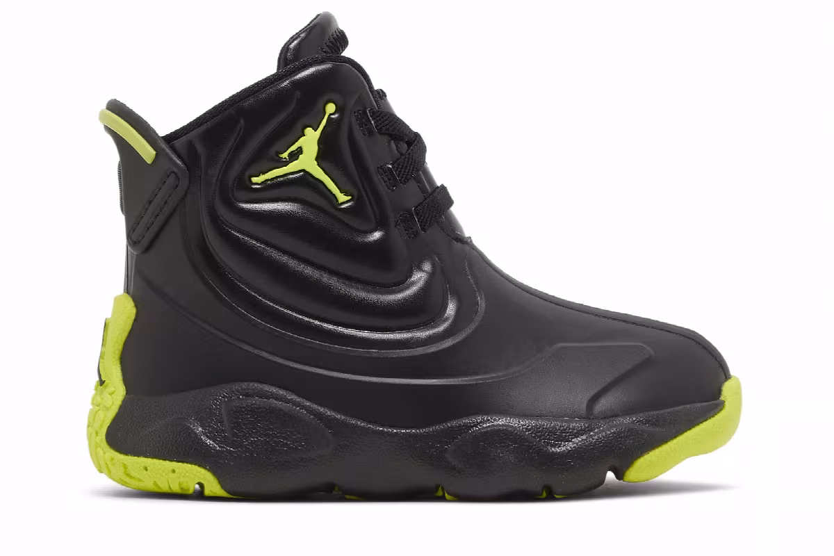 Air Jordan Drip 23 Rain Boot TD Black Atomic Green, view 2