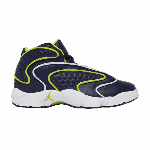 Wmns Air Jordan OG 'College Navy Venom Green'