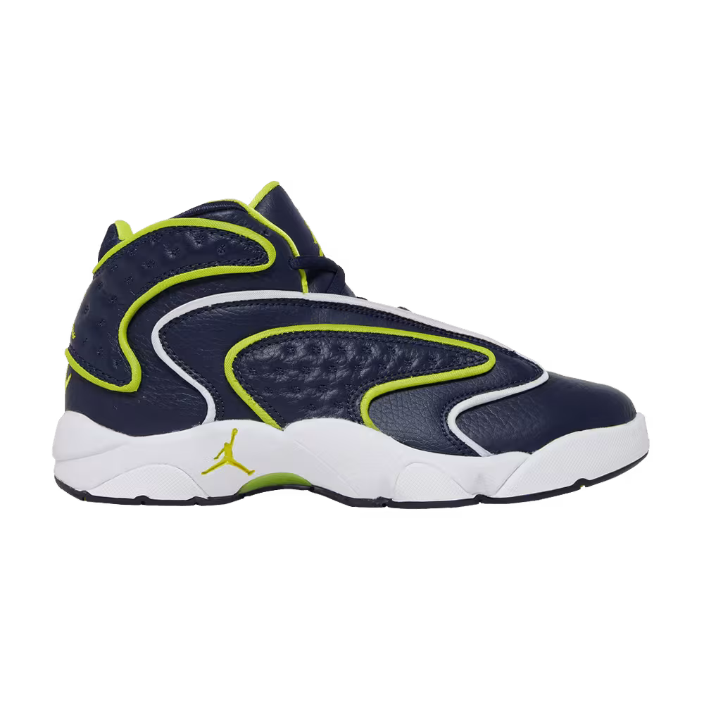 Women's Air Jordan OG College Navy Venom Green