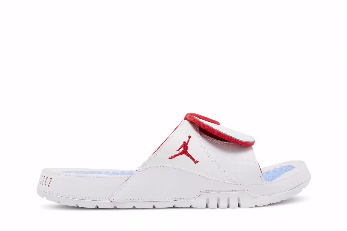 Air Jordan Hydro 11 White Varsity Red, view 2