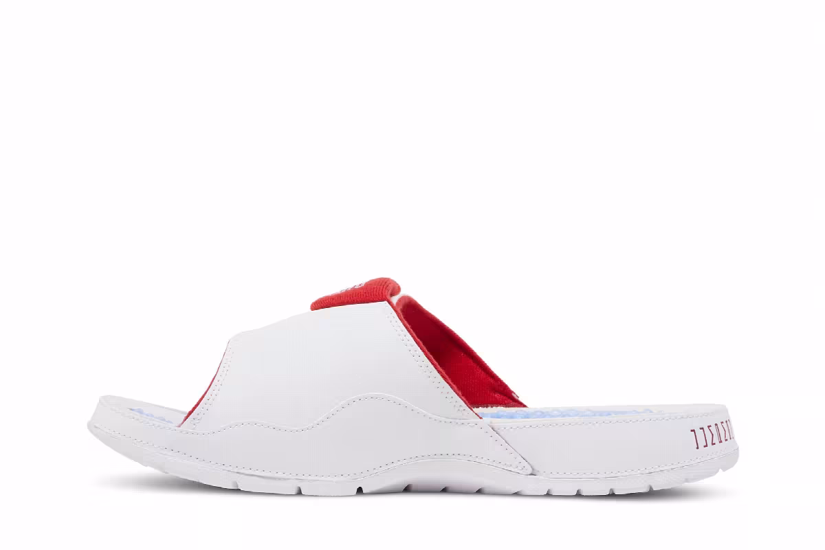Air Jordan Hydro 11 White Varsity Red, view 4
