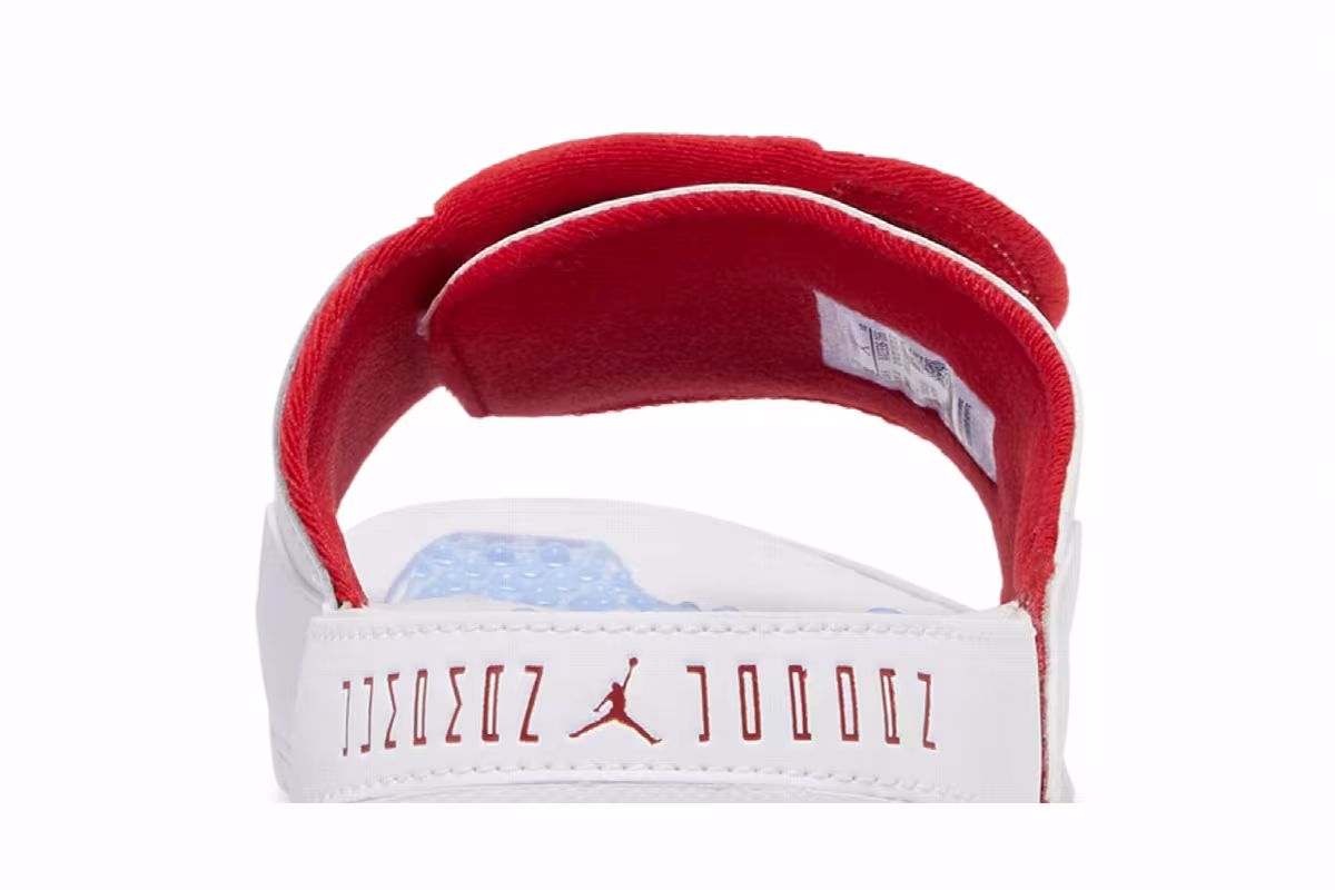 Air Jordan Hydro 11 White Varsity Red, view 8