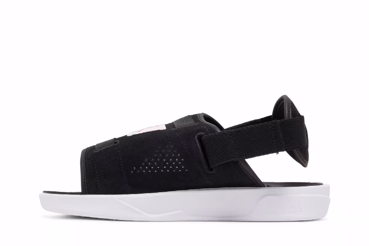 Air Jordan LS Slide Black University Red, view 4