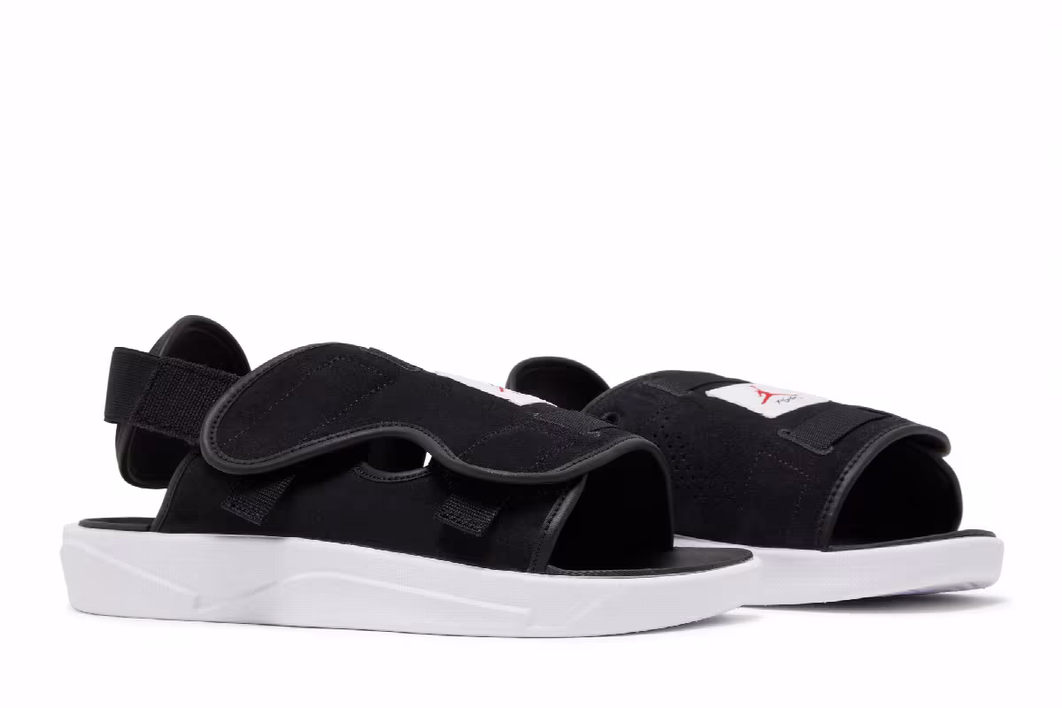 Air Jordan LS Slide Black University Red, view 9