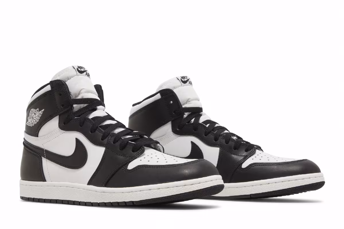 Air Jordan 1 High Black White, view 9