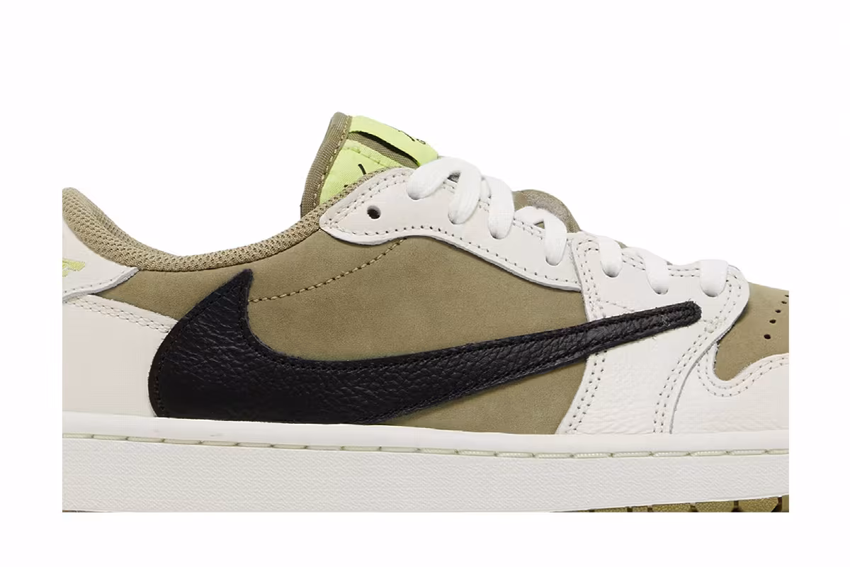 Travis Scott x Air Jordan 1 Low Golf Neutral Olive, view 3