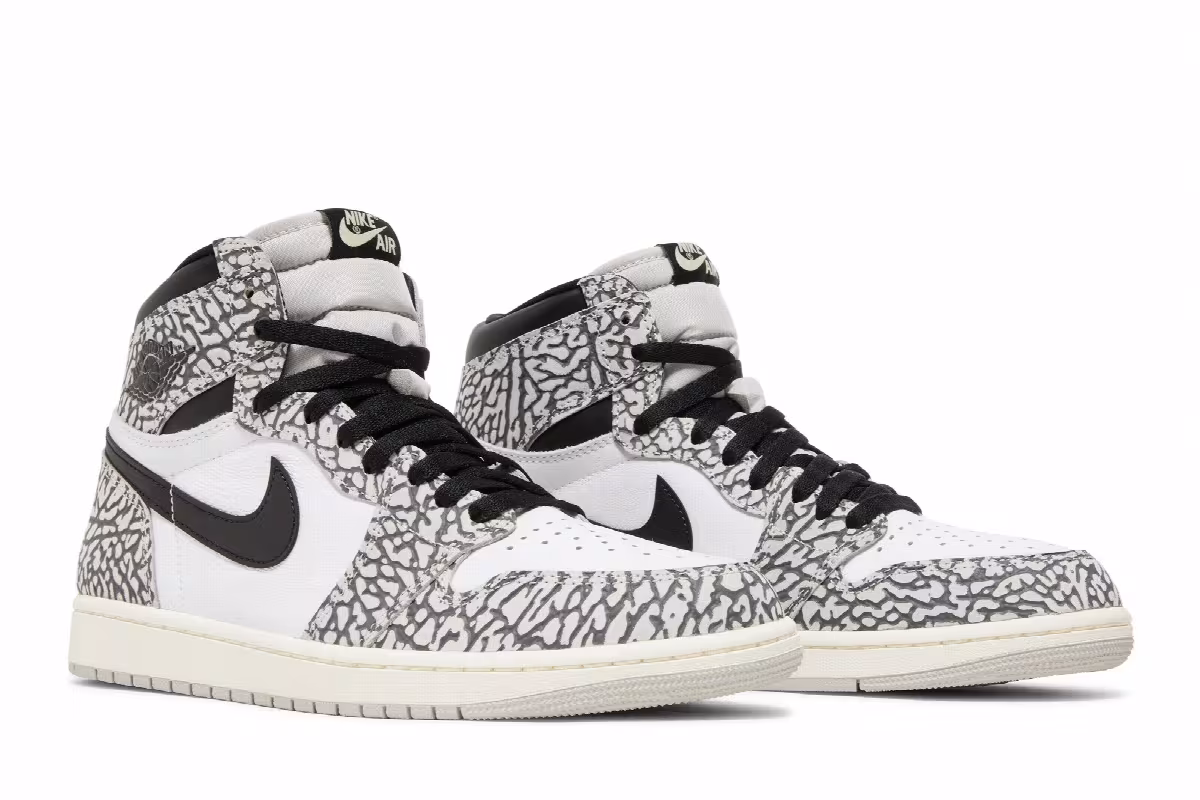 Air Jordan 1 High OG White Cement, view 9