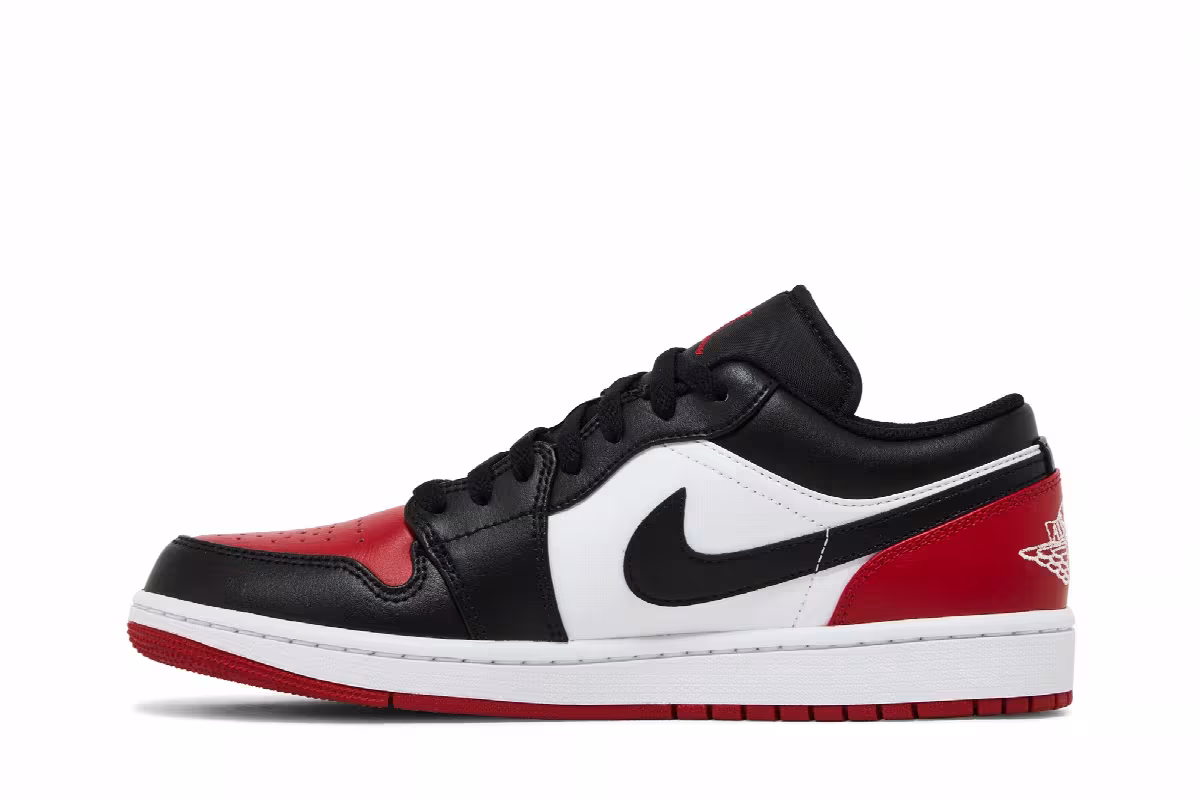 Air Jordan 1 Low Bred Toe 2.0, view 4