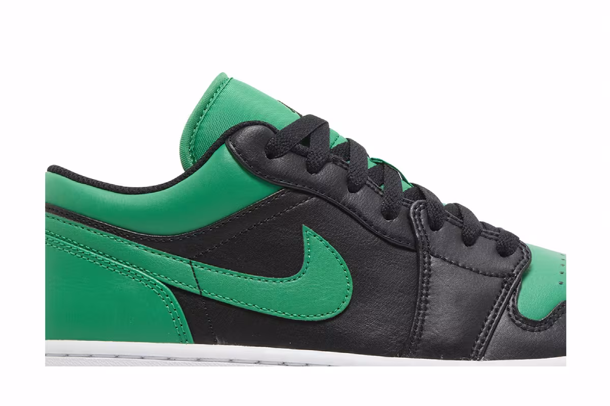 Air Jordan 1 Low Black Lucky Green, view 3