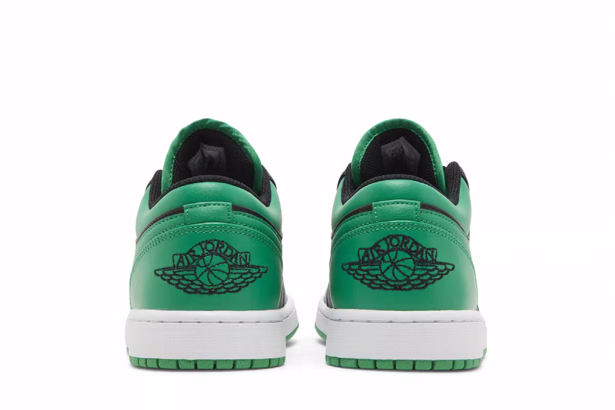 Air Jordan 1 Low Black Lucky Green, view 7