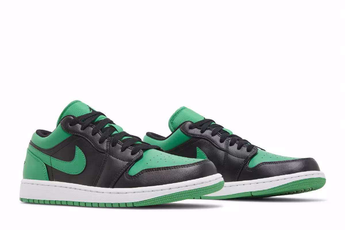 Air Jordan 1 Low Black Lucky Green, view 9