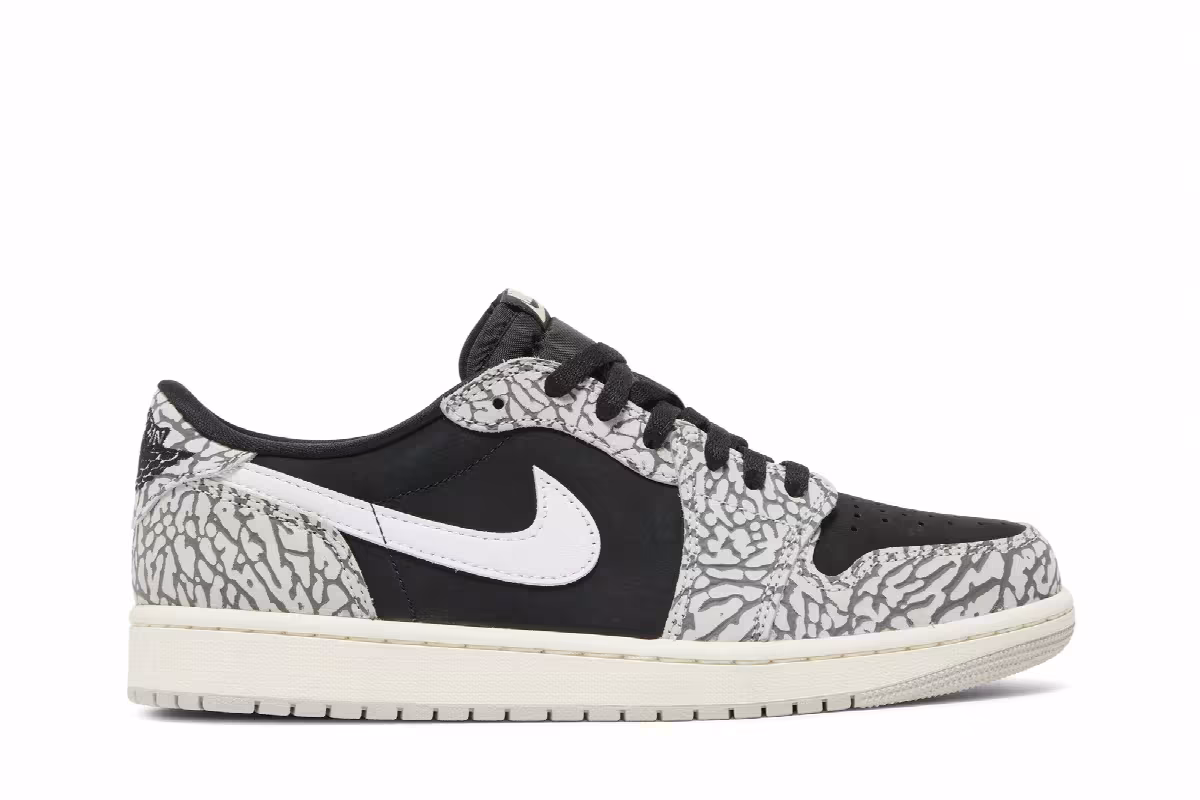 Air Jordan 1 Low OG Black Cement, view 2
