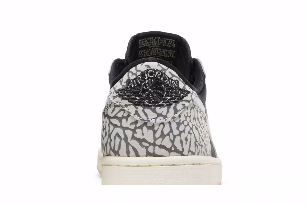 Air Jordan 1 Low OG Black Cement, view 8