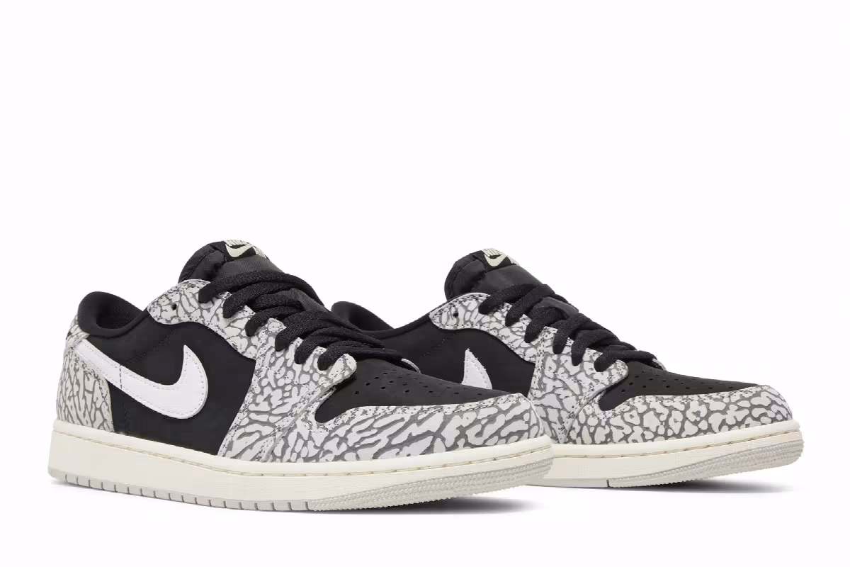 Air Jordan 1 Low OG Black Cement, view 9
