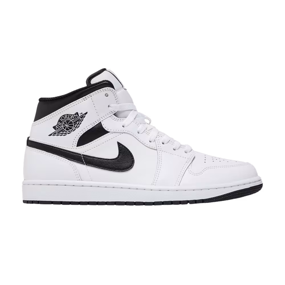 Air Jordan 1 Mid White Black
