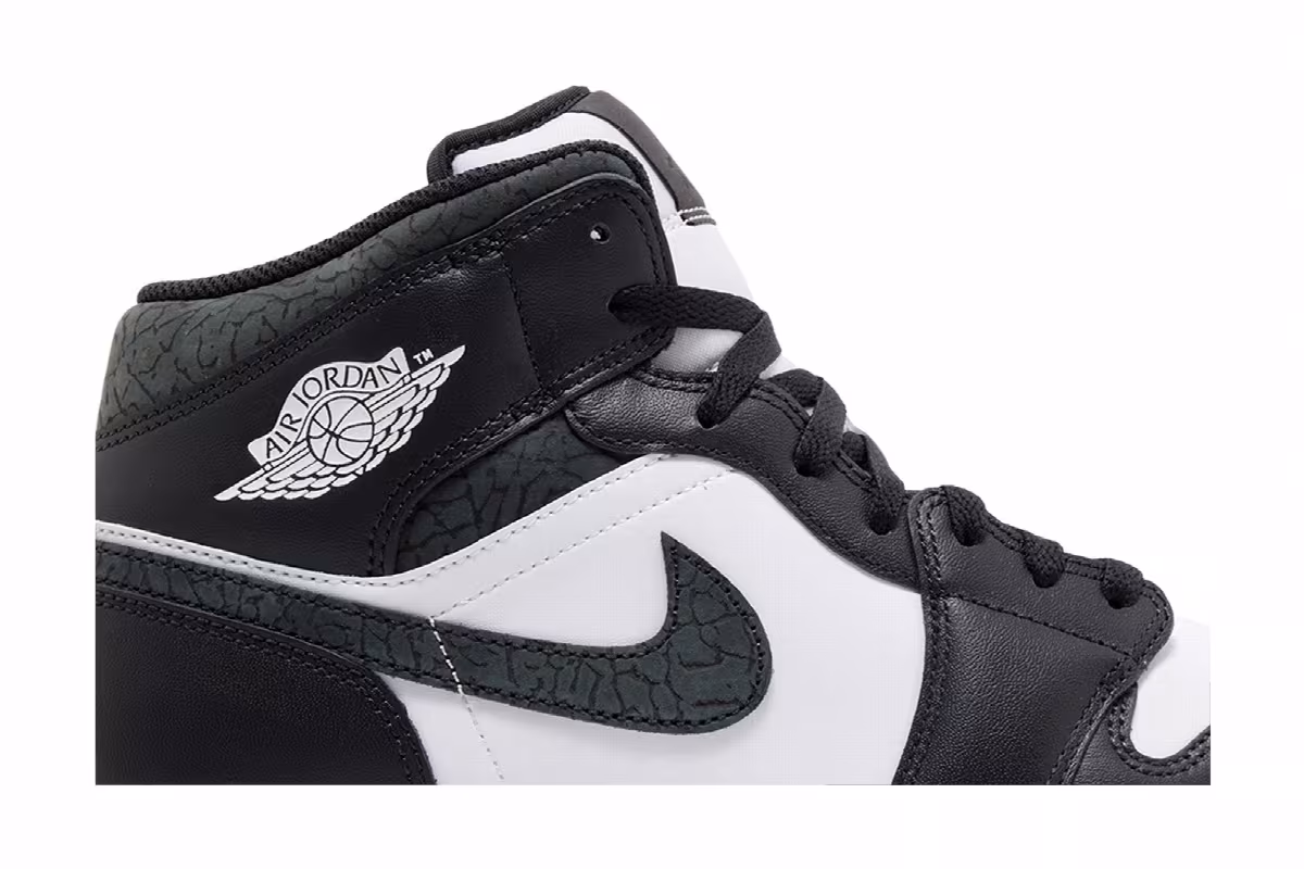 Air Jordan 1 Mid SE Panda Elephant, view 3