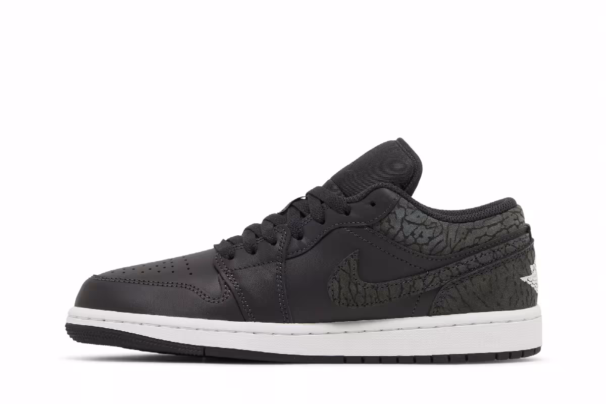 Air Jordan 1 Low SE Black Elephant, view 4