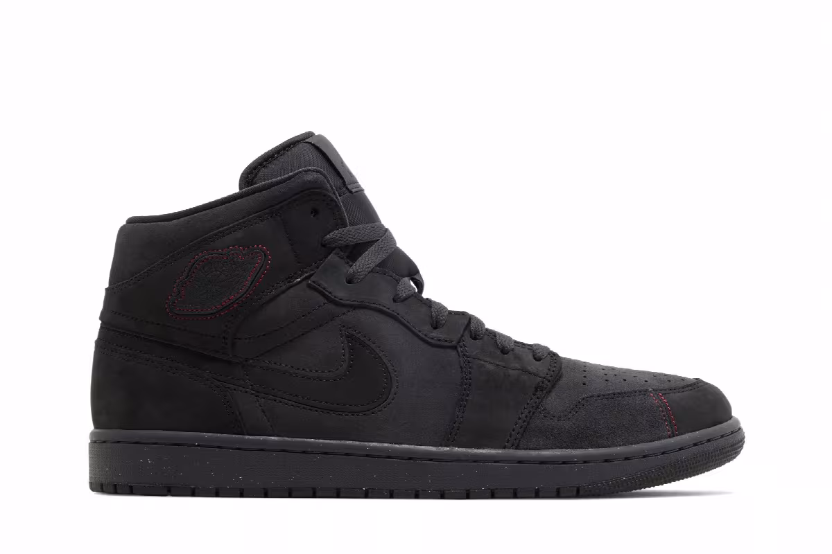 Air Jordan 1 Mid SE Craft Dark Smoke Red, view 2
