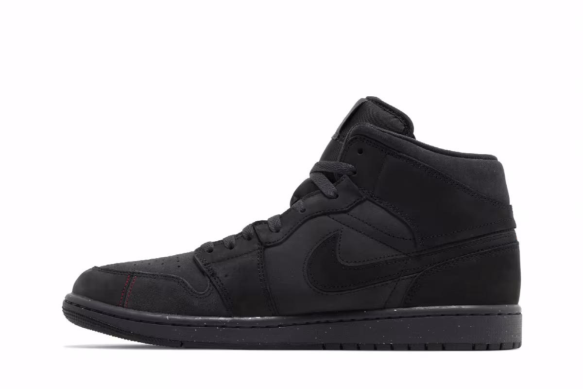Air Jordan 1 Mid SE Craft Dark Smoke Red, view 4