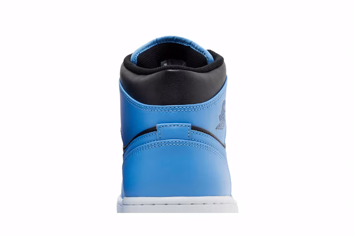 Air Jordan 1 Mid University Blue Black, view 8