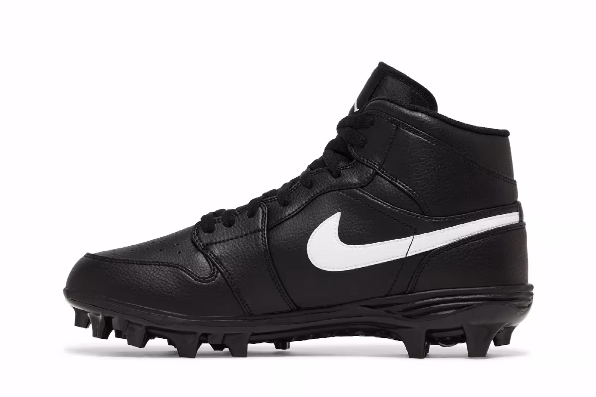 Air Jordan 1 Mid TD Cleat Black 2023, view 4