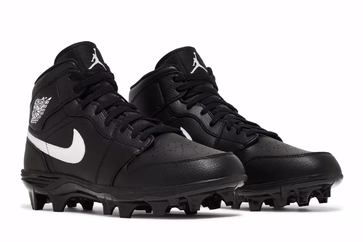 Air Jordan 1 Mid TD Cleat Black 2023, view 9