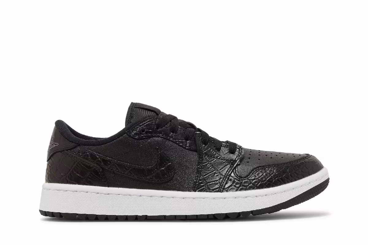 Air Jordan 1 Low Golf Black Crocodile, view 2