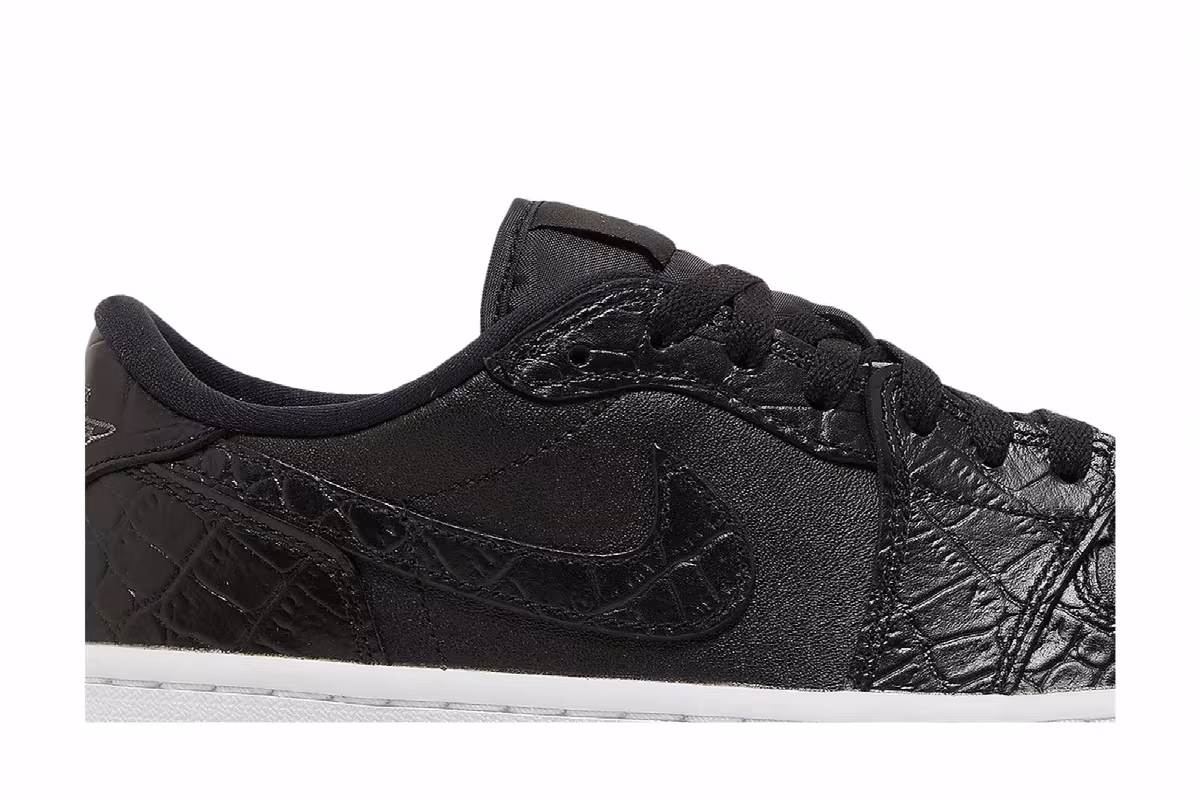 Air Jordan 1 Low Golf Black Crocodile, view 3