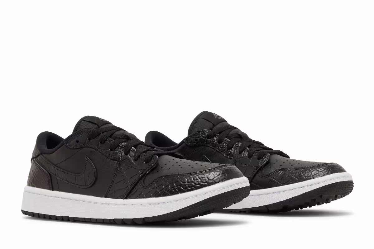 Air Jordan 1 Low Golf Black Crocodile, view 9