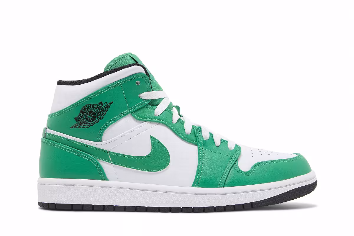 Air Jordan 1 Mid Lucky Green, view 2